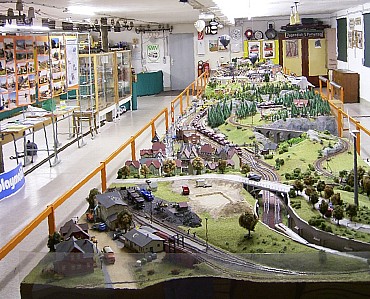 Blick über unsere H0-Clubanlage