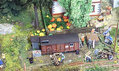 die Bahnmeisterei bei der Arbeit