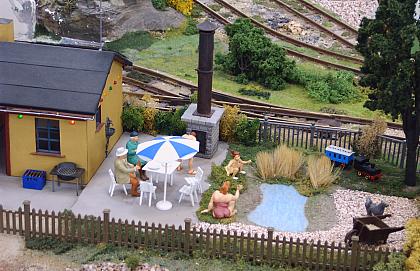 Eisenbahn im Garten