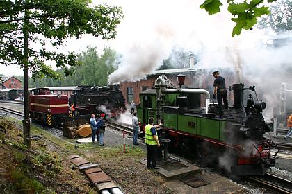 viel Dampf in Bertsdorf