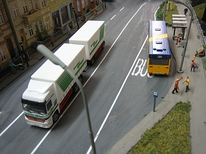 Rückseite eines Stadtbusses