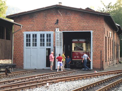 Lokschuppen im Bahnhof Bertsdorf