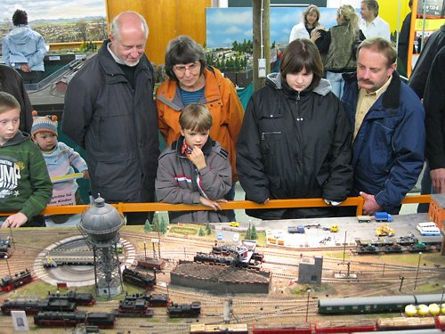 Bahnbetriebswerk auf der H0-Clubanlage