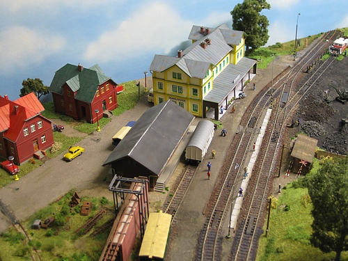 das Areal am Bahnhof Rudolfovice von "oben"