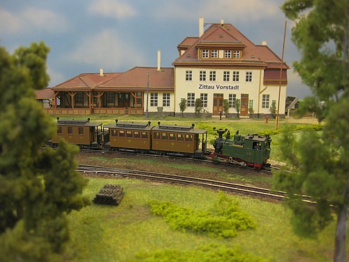 Fotohalt des IK-Zuges in Zittau Vorstadt Fotohalt des IK-Zuges in Zittau Vorstadt