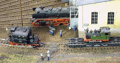 das Bahnbetriebswerk für die Dampfloks