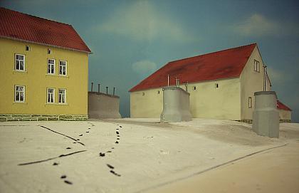 Perspektive von der Dorfstraße aus