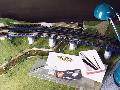Baufortschritt an der Talbrücke in Olbersdorf
