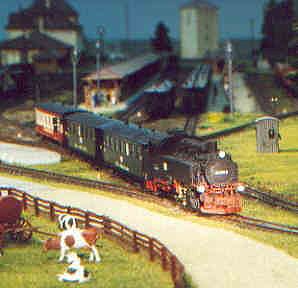 mit Volldampf in Richtung Gebirge