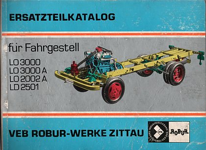 Ersatzteilkatalog für ROBUR-Fahrgestelle