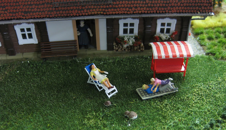 Anwohner relaxen