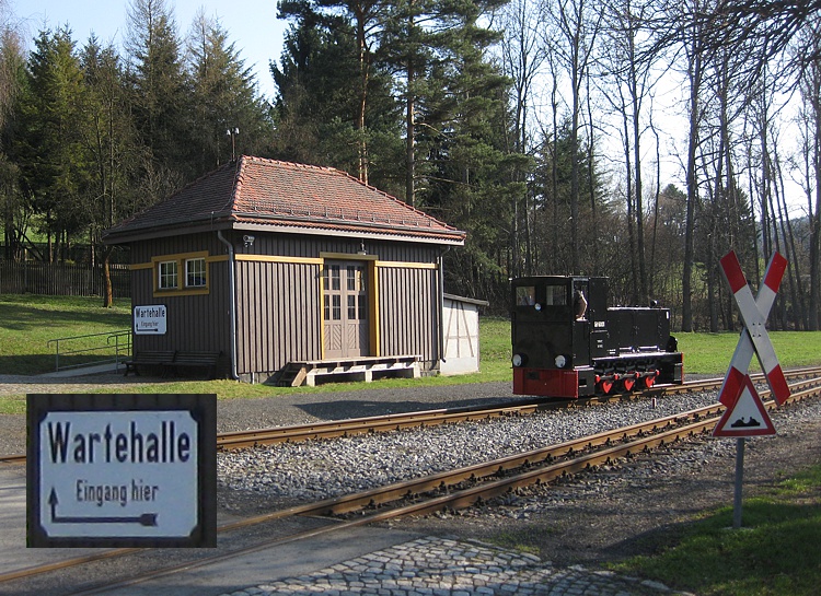 ehemalige Güterabfertigung Jonsdorf als Wartehalle ehemalige Güterabfertigung Jonsdorf als Wartehalle