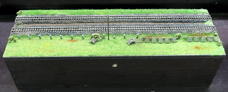 Streckenmodul mit dem Schneezaun
