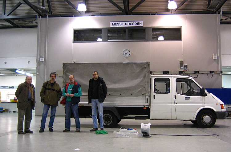 unser Transporter für die Heimfahrt bereit