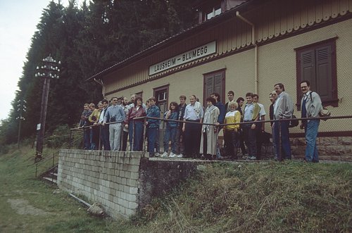 am Bahnhof Lausheim-Blumegg