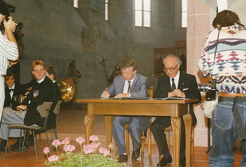 links: Jürgen Kloß (Zittau), rechts: Dr. Gerhard Gebauer (Villingen-Schwenningen)