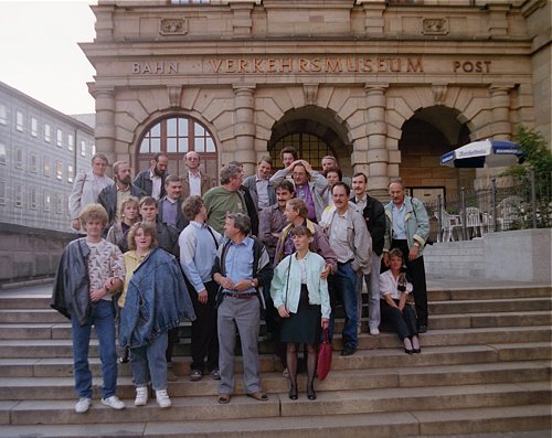 vor dem Verkehrsmuseum in Nürnberg