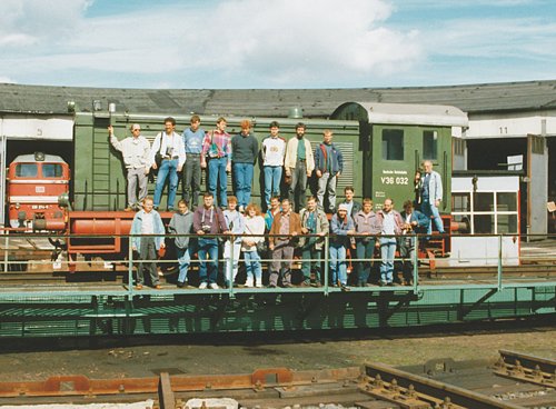 im Bahnbetriebswerk Arnstadt