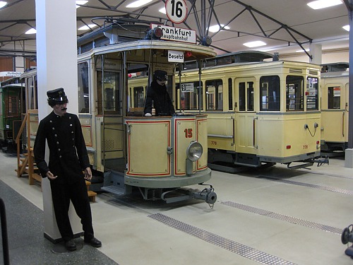 Im Museum der historischen Strassenbahnen Im Museum der historischen Strassenbahnen