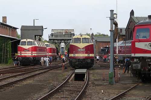 zur Illustration - Dieselloks beim Heizhausfest in Chemnitz 2019